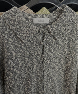 MIXヤーンポロニットカーディガン