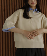 シャツ切り替え半袖ポロ