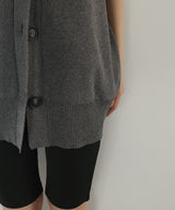 【4月中旬予約商品】オーバーサイズニットジレ