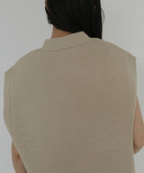 【4月中旬予約商品】オーバーサイズニットジレ