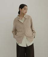 ポロニットカーディガン