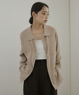 ポロニットカーディガン