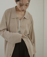 ポロニットカーディガン