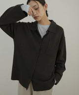 ポロニットカーディガン