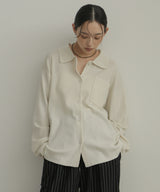 ポロニットカーディガン