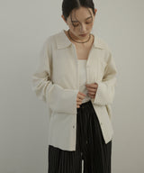 ポロニットカーディガン