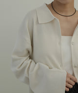 ポロニットカーディガン