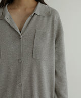 ポロニットカーディガン