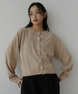 ニュアンスボタンカーディガン