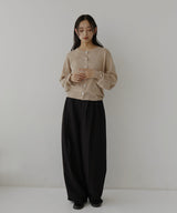 ニュアンスボタンカーディガン