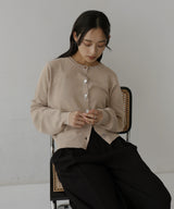 ニュアンスボタンカーディガン