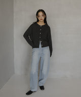 ニュアンスボタンカーディガン