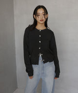 ニュアンスボタンカーディガン