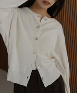 ニュアンスボタンカーディガン