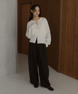 ニュアンスボタンカーディガン