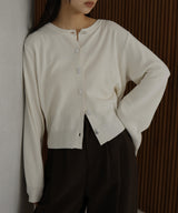 ニュアンスボタンカーディガン