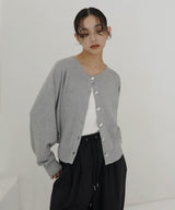 ニュアンスボタンカーディガン