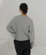 ニュアンスボタンカーディガン