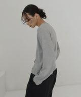 ニュアンスボタンカーディガン