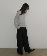 【3月上旬予約商品】リネンライク配色カーディガン