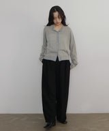 【3月上旬予約商品】リネンライク配色カーディガン