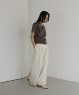 ドレープデザイン半袖Tシャツ