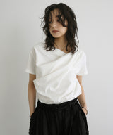 ドレープデザイン半袖Tシャツ