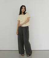 ドレープデザイン半袖Tシャツ