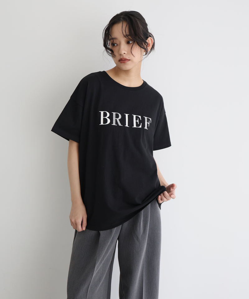 【5月上旬お届け】ポイント刺繍ロゴTシャツ
