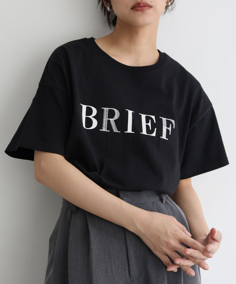 【5月上旬お届け】ポイント刺繍ロゴTシャツ