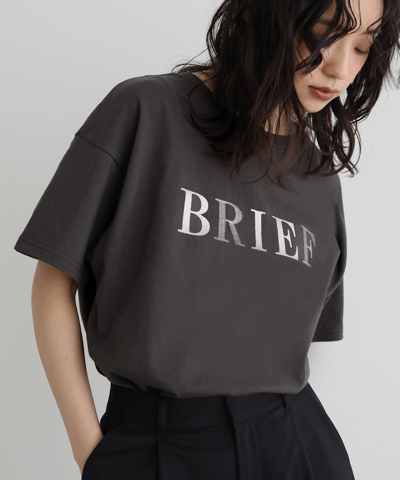 【5月上旬お届け】ポイント刺繍ロゴTシャツ