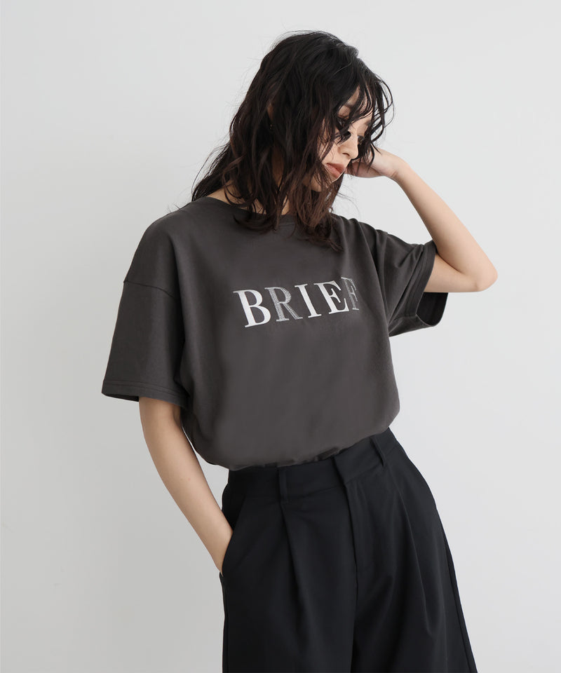【5月上旬お届け】ポイント刺繍ロゴTシャツ