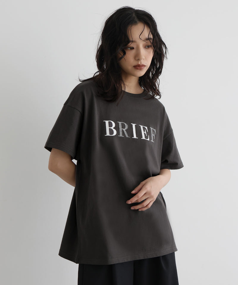 【5月上旬お届け】ポイント刺繍ロゴTシャツ