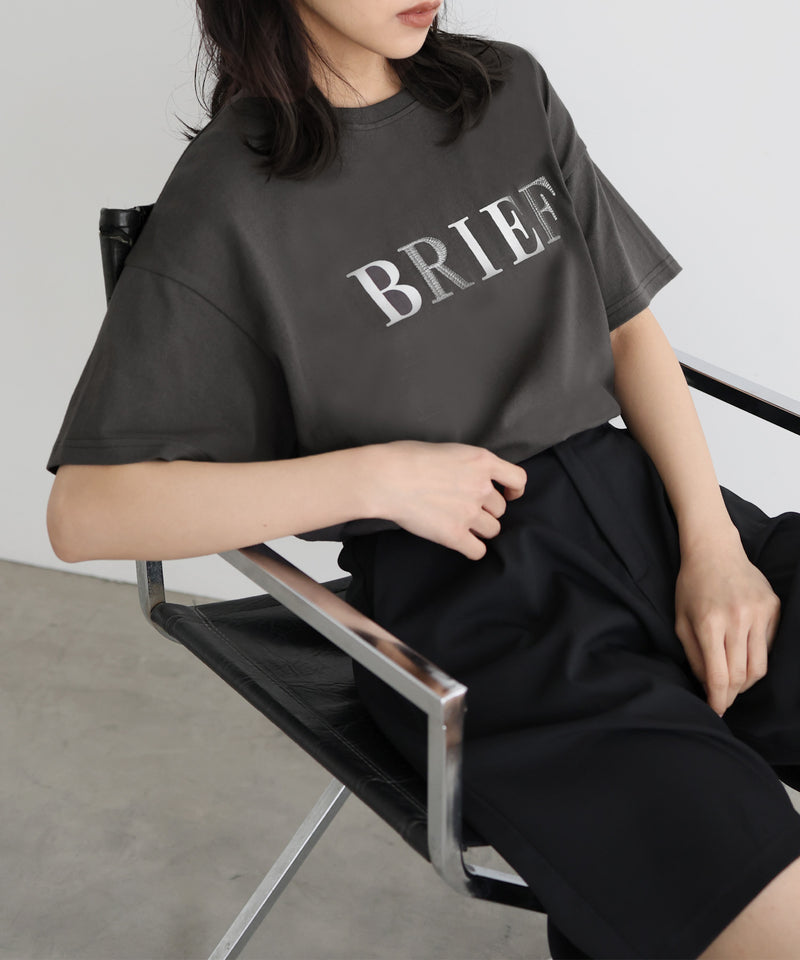 【5月上旬お届け】ポイント刺繍ロゴTシャツ