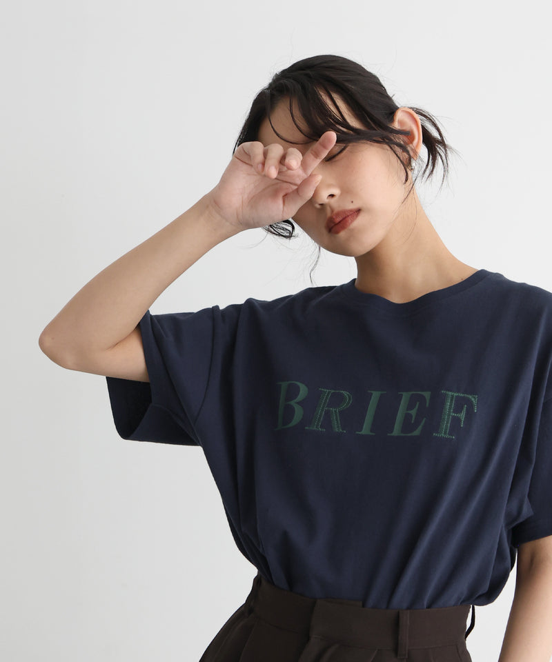 【5月上旬お届け】ポイント刺繍ロゴTシャツ