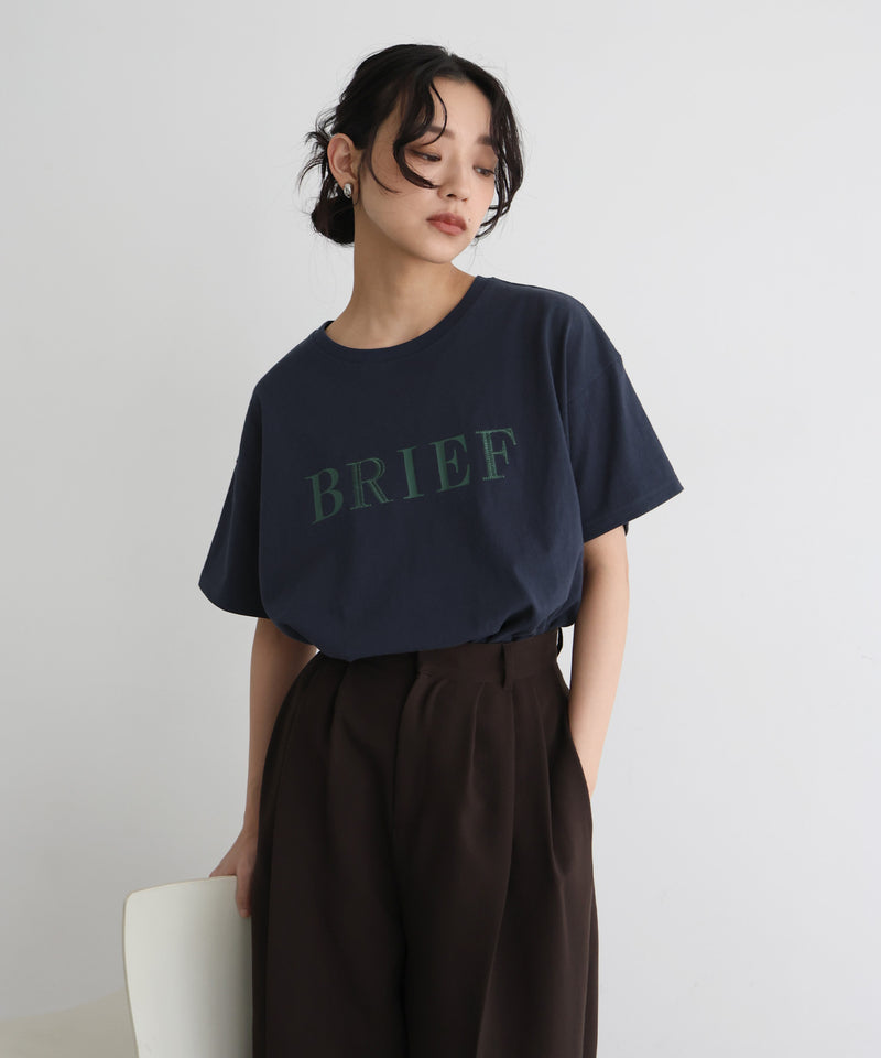 【5月上旬お届け】ポイント刺繍ロゴTシャツ