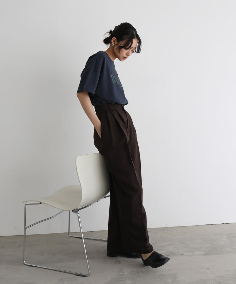 【5月上旬お届け】ポイント刺繍ロゴTシャツ