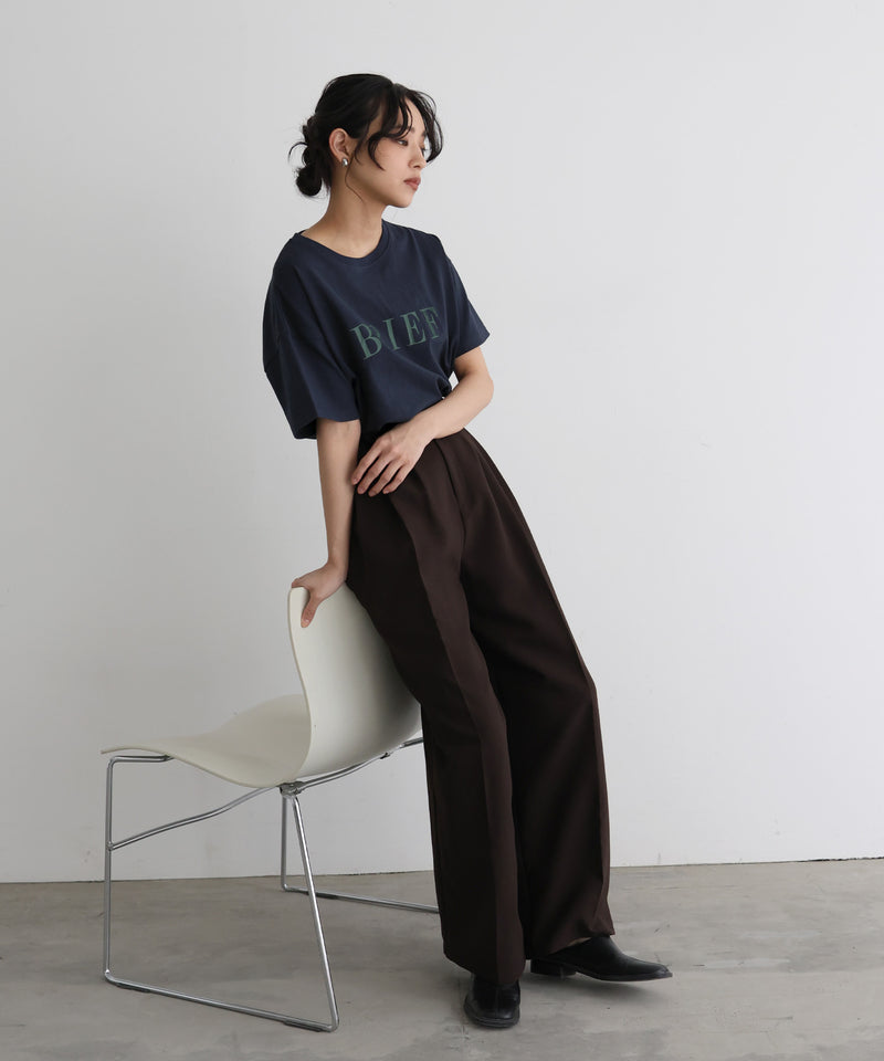 【5月上旬お届け】ポイント刺繍ロゴTシャツ