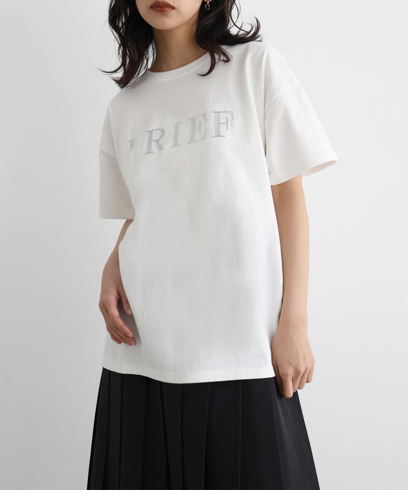 【5月上旬お届け】ポイント刺繍ロゴTシャツ