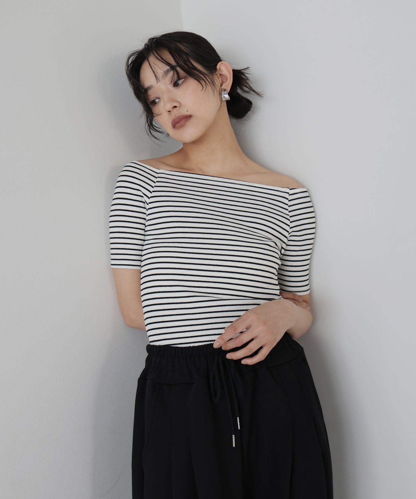 定価14300円税込　リブオフショルダーニット 38 ボーダー R03594EW01303_fw_thumbM.jpg