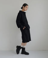 刺繍ロゴ ポロスウェットプルオーバー