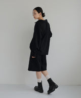 刺繍ロゴ ポロスウェットプルオーバー