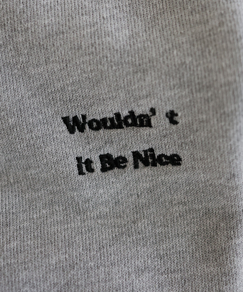 刺繍ロゴ ポロスウェットプルオーバー