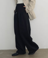 裏毛2タックパンツ