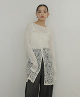 ジャガードレースキャミワンピース