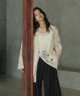 ジャガードレースキャミワンピース