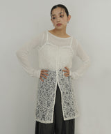 ジャガードレースキャミワンピース