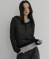 シアーヘンリーレイヤードトップス