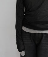 シアーヘンリーレイヤードトップス