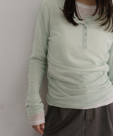 シアーヘンリーレイヤードトップス